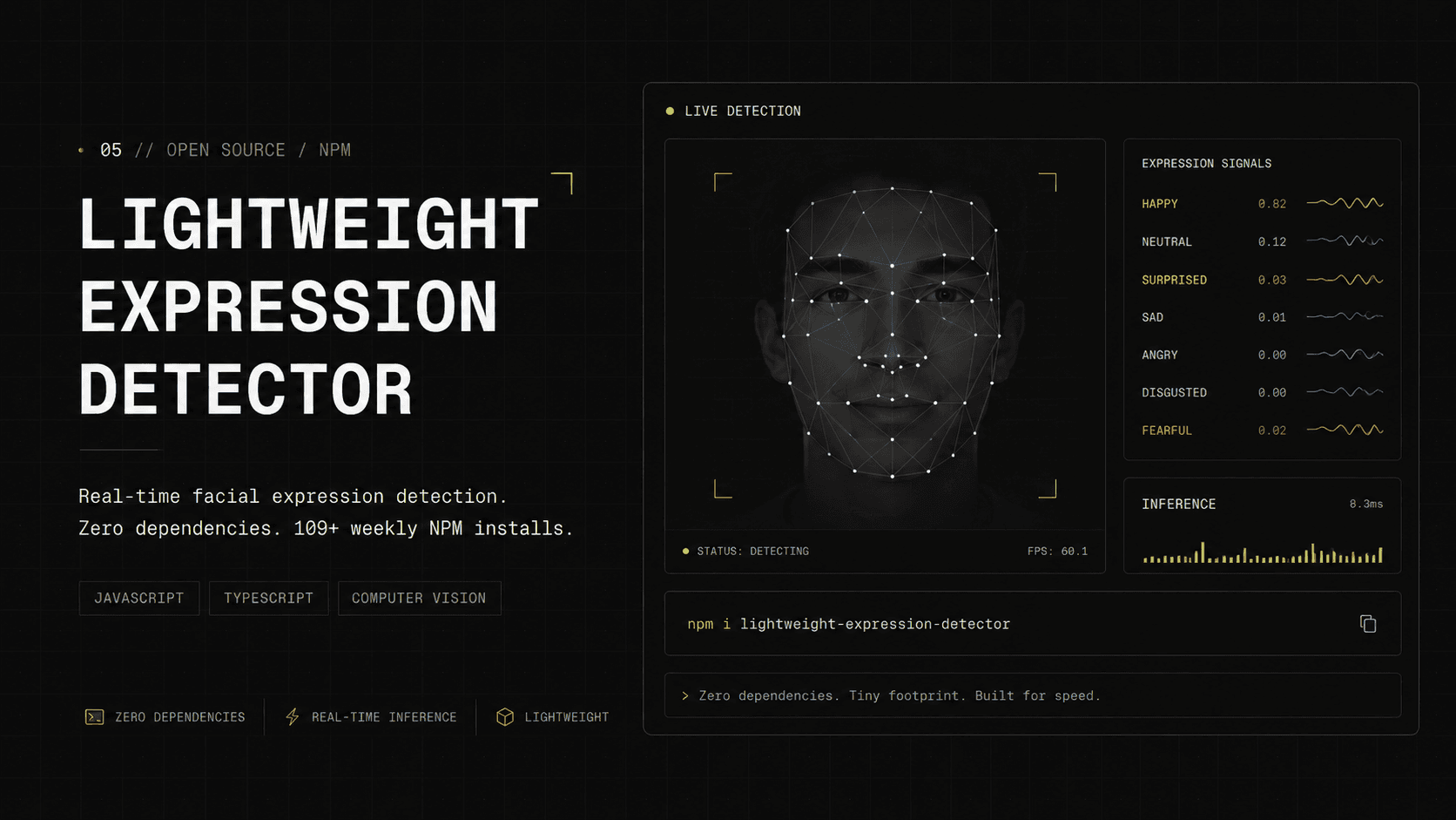 Lightweight Expression Detector